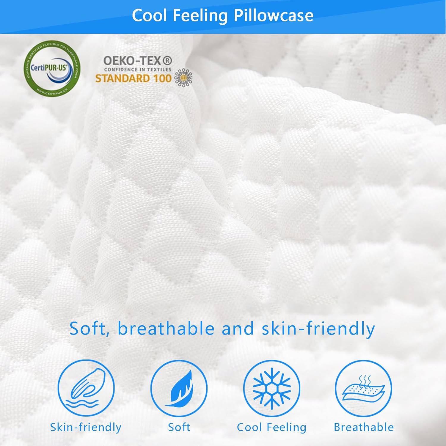 Knee Wedge Pillow Triangle Support for Back and Legs White