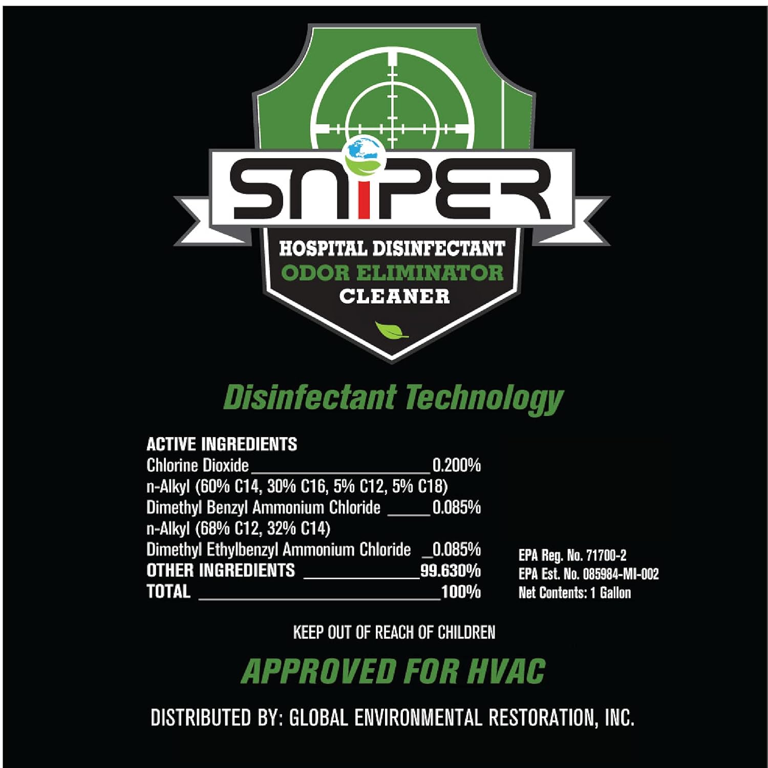 SNiPER All-Purpose Cleaner Deodorizer 16 Ounce 2-Pack