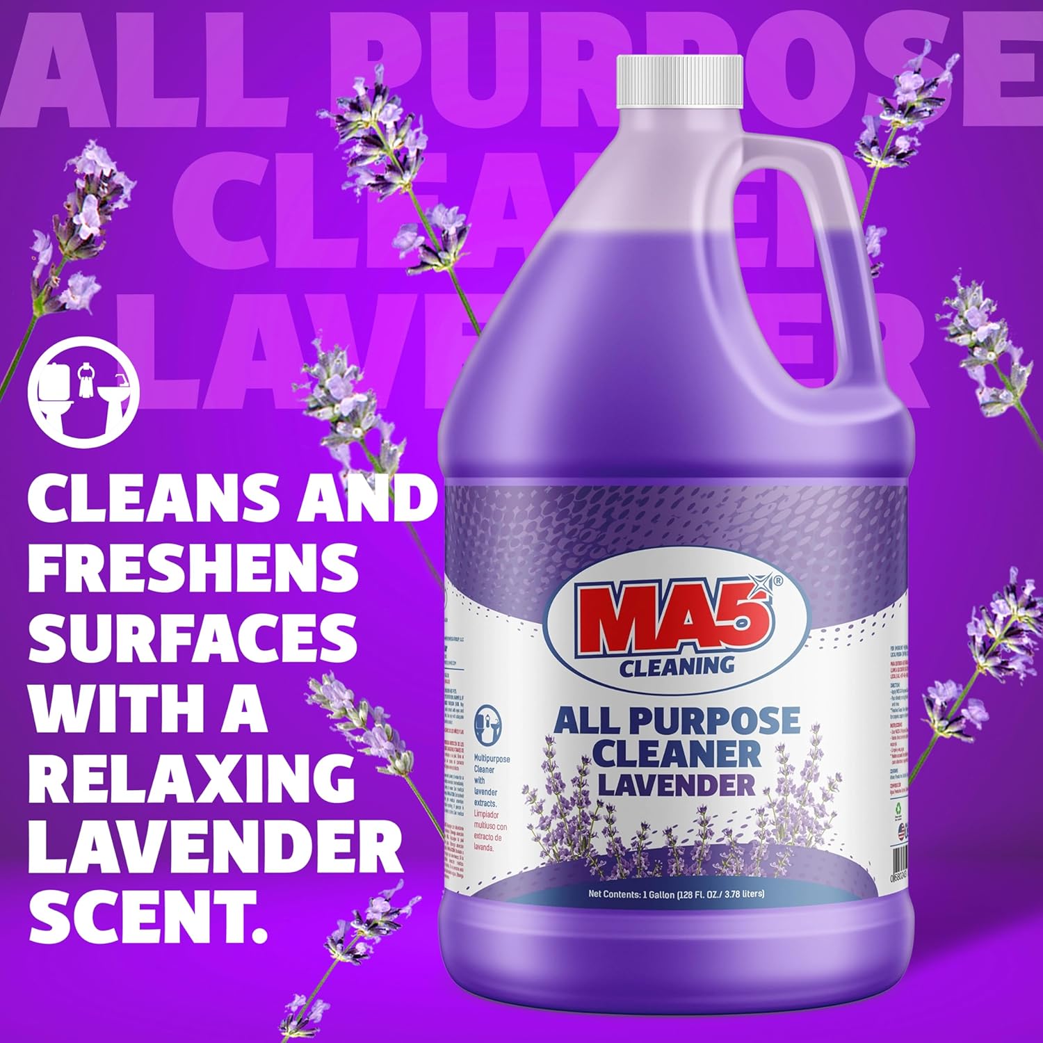 MA5x All Purpose Cleaner with Lavender Extracts 1 Gallon