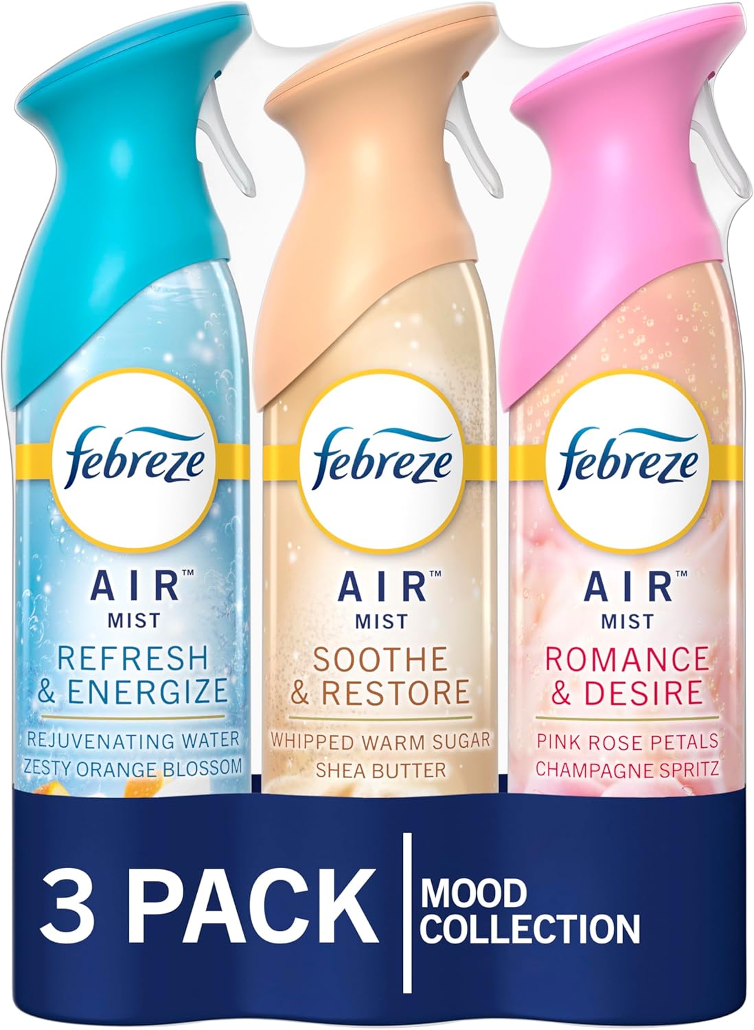 Febreze Air Mist Air Freshener Spray 3 Count 1