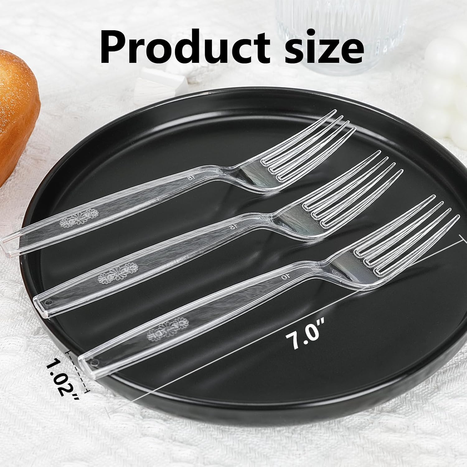 1500 Count BPA-Free Heat Resistant Plastic Forks