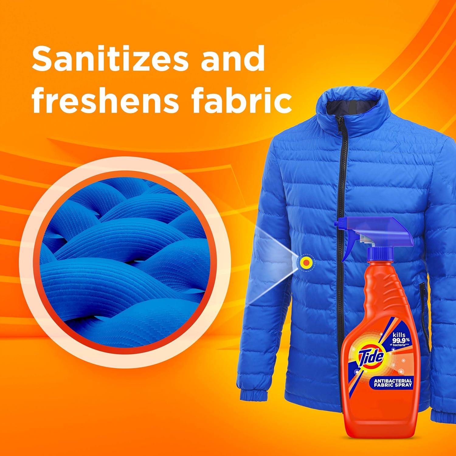 Tide Antibacterial Fabric Spray 22 Fl Oz Each 2 Count