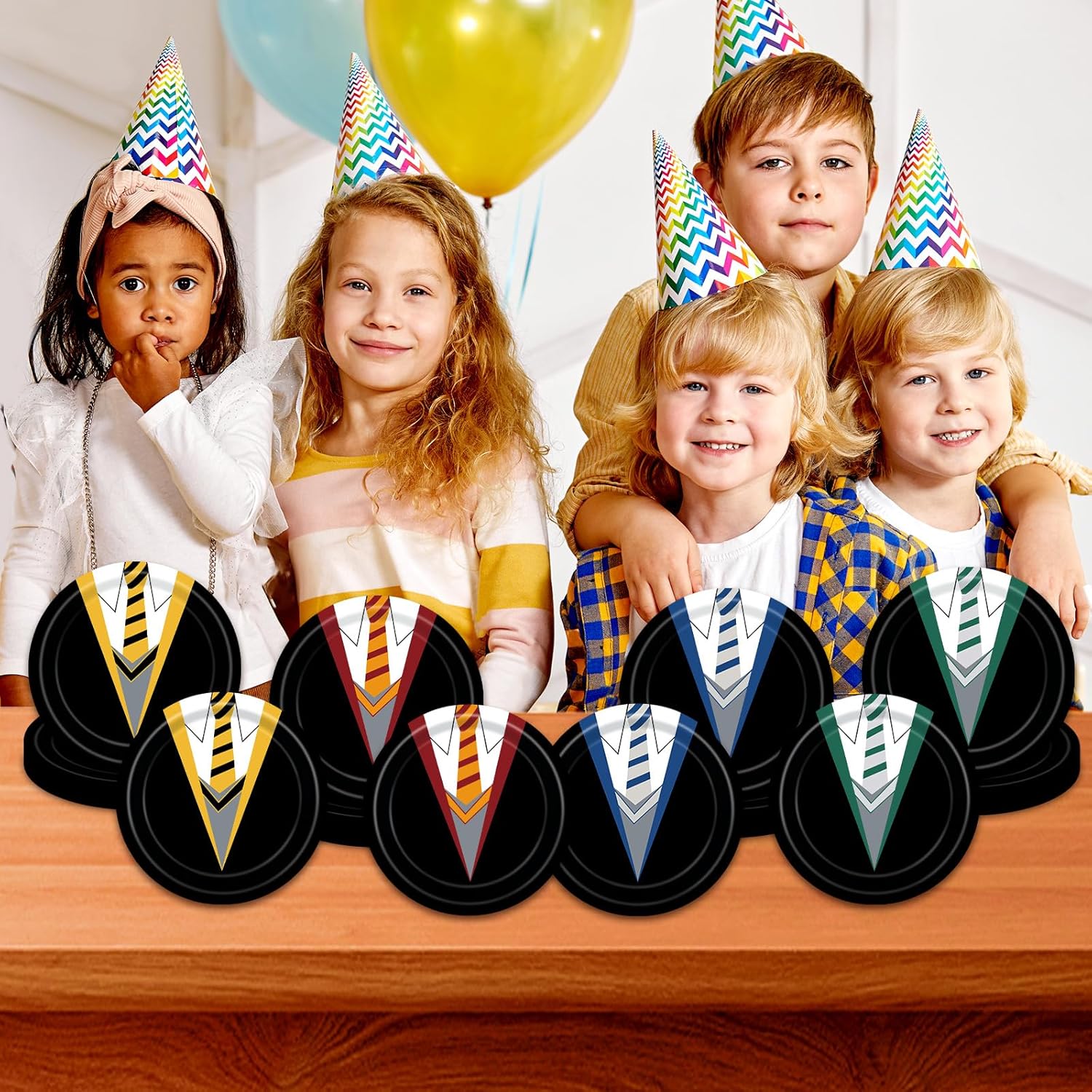 48Pcs Wizard School Paper Plates 9inch Birthday Party Decor