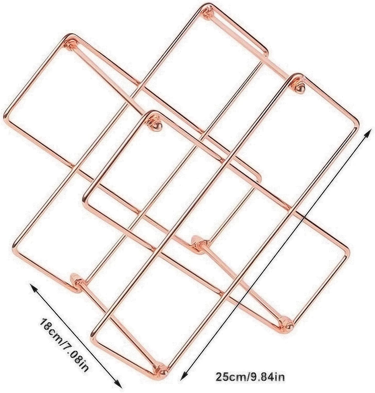 BOCbco Tabletop Wine Racks Rose Gold 5 Bottle Holder