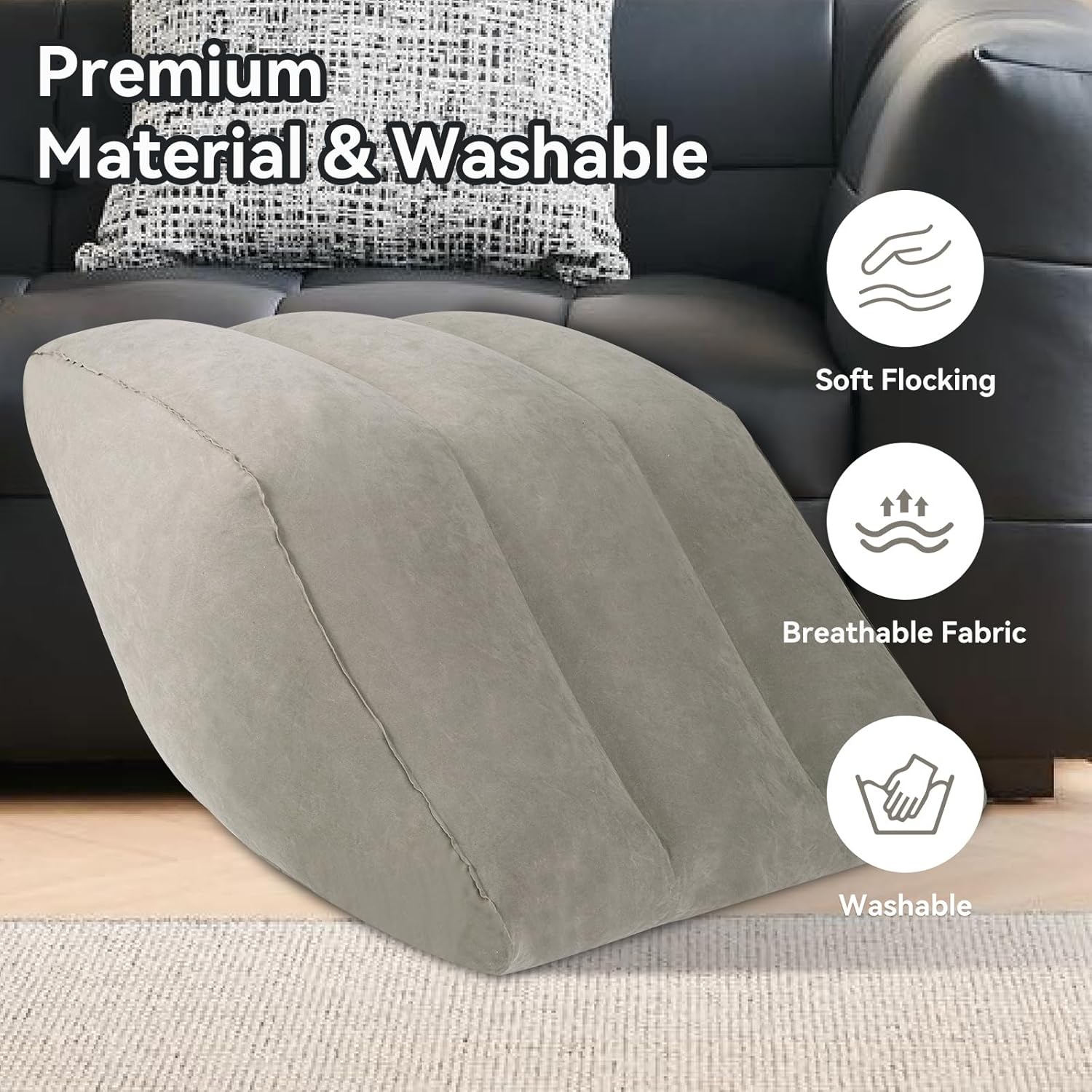 Lefeke Inflatable Leg Pillow with Carry Case