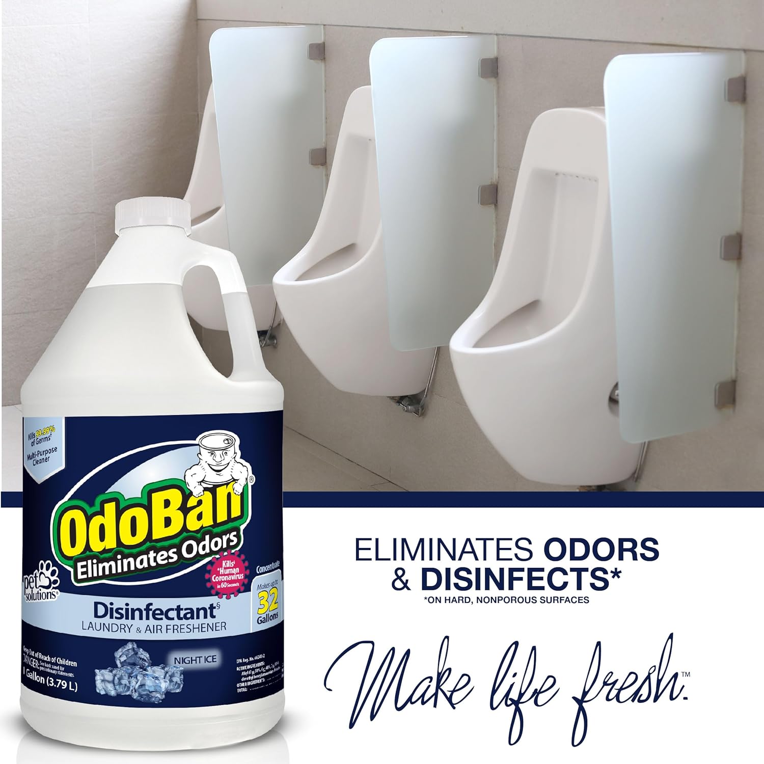 OdoBan Disinfectant 4 Gallons Night Ice Scent