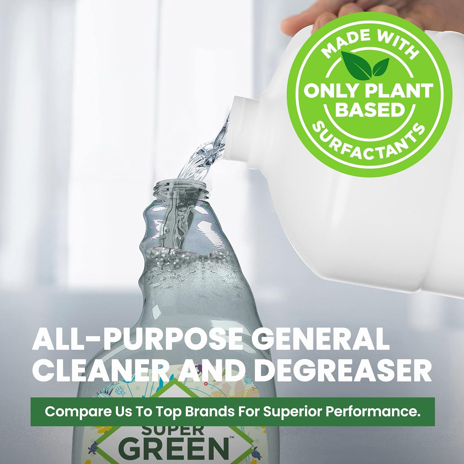 SuperGreen Powerful All-Purpose Cleaner and Degreaser Concentrate