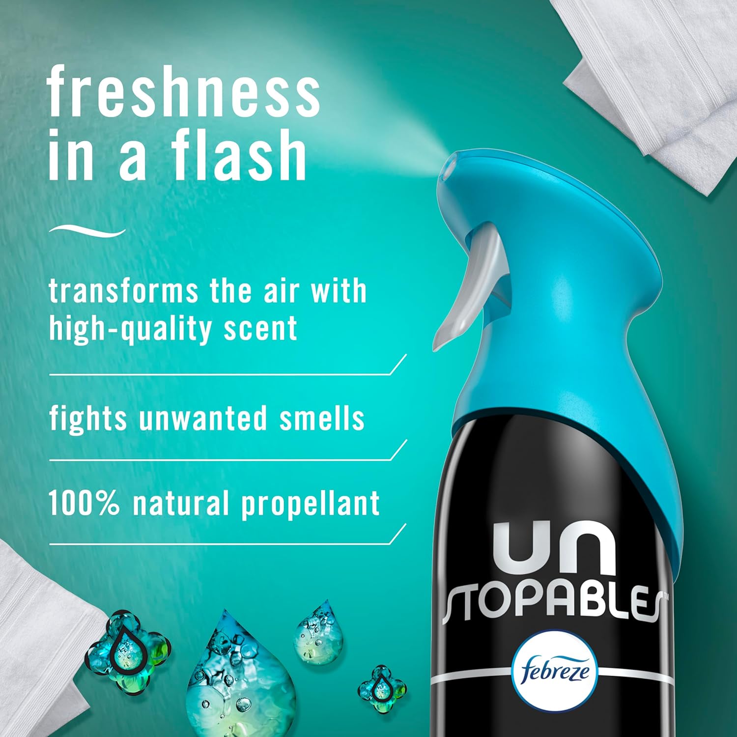 Febreze Air Mist 3 Count Aerosol Can 88oz