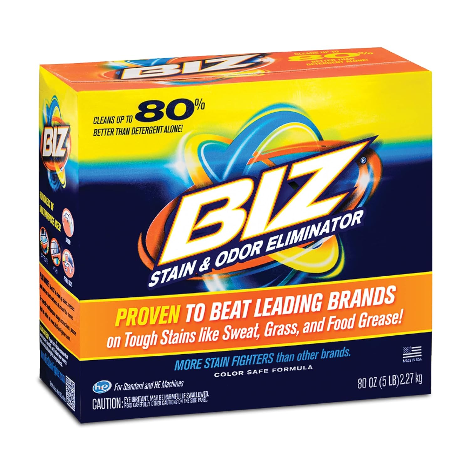 Biz Laundry Detergent Powder Booster - 80 Ounces 1