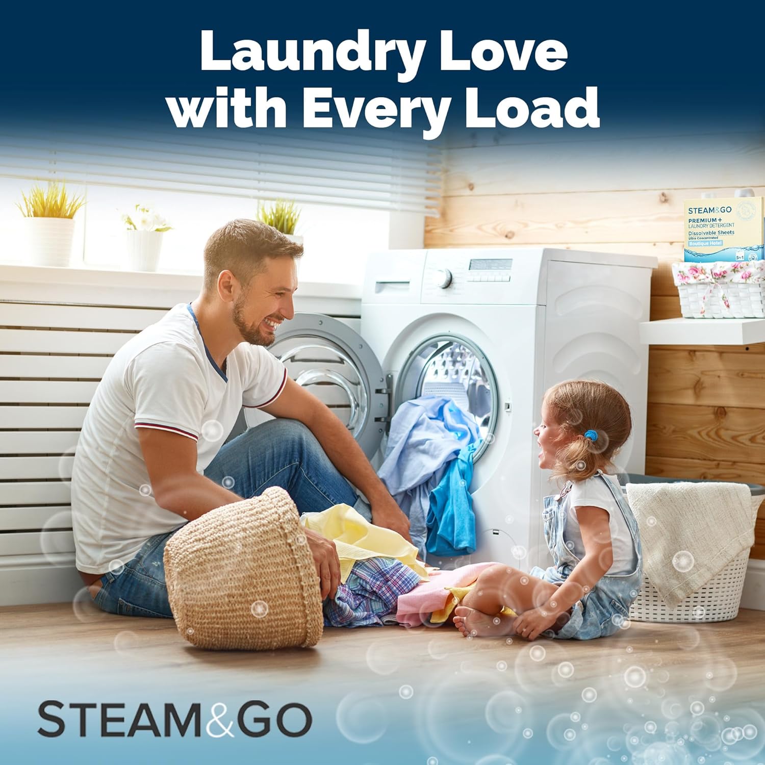 Steam and Go Premium Laundry Detergent Sheets 30 Ct