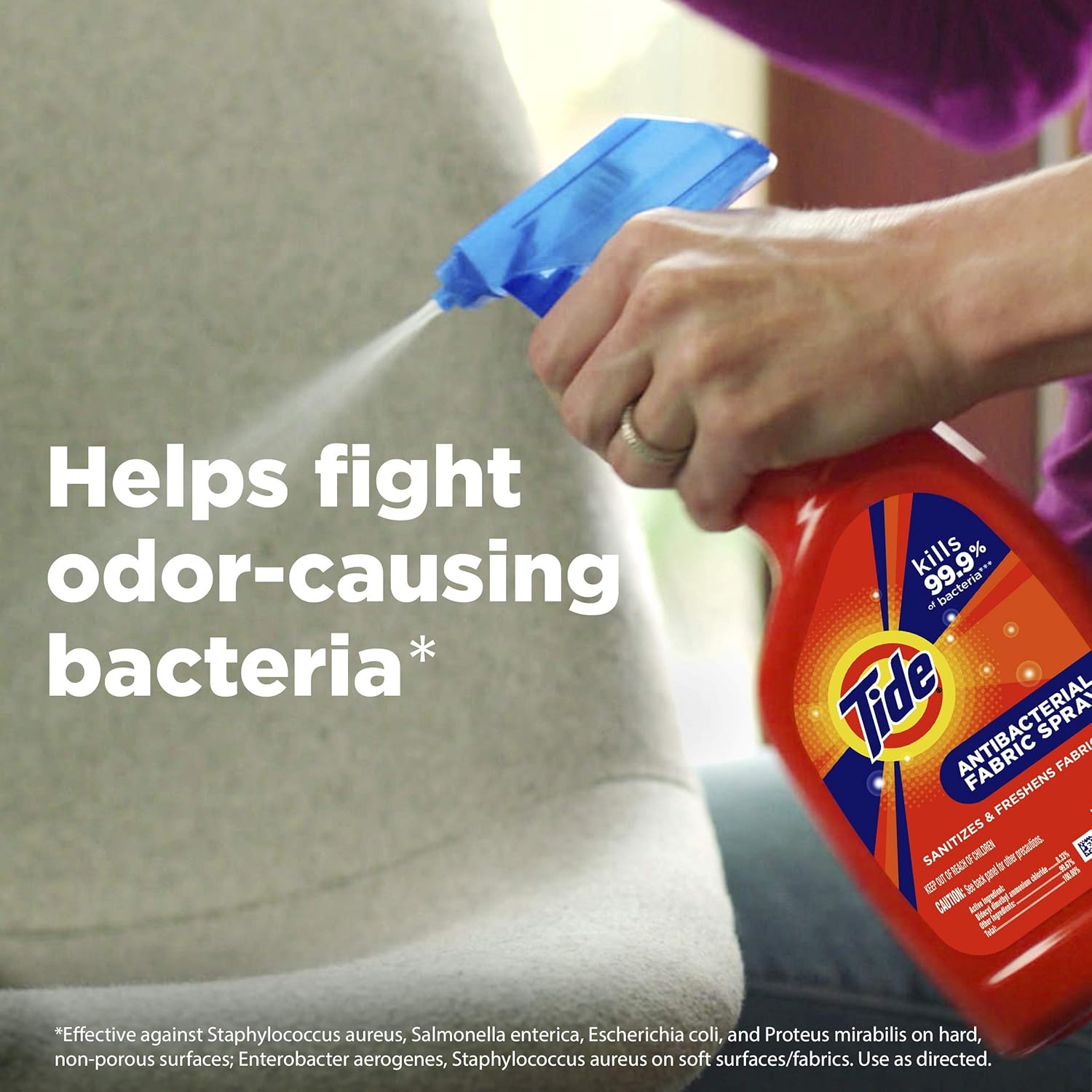 Tide Antibacterial Fabric Spray 22 Fl Oz Each 2 Count