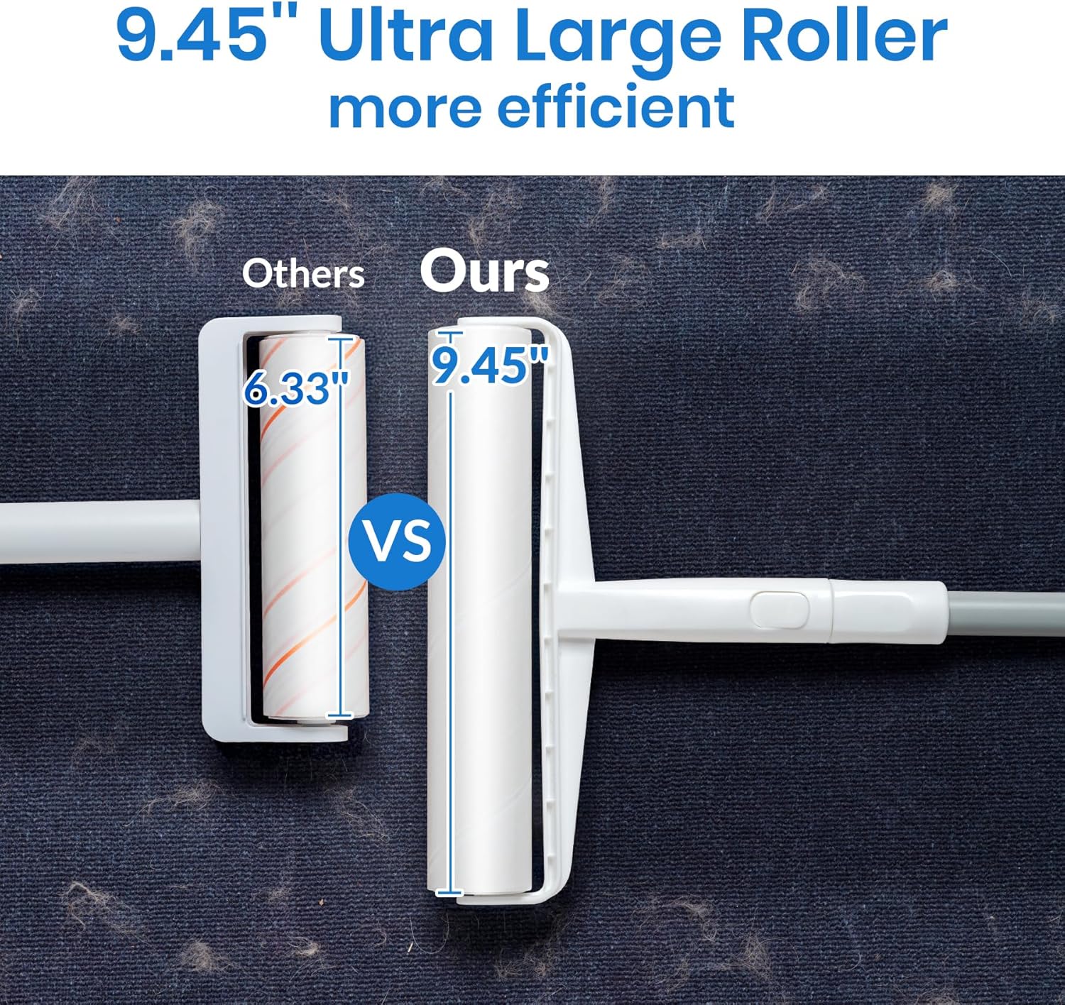 DELOMO Large Lint Roller Refill 360 Sheets