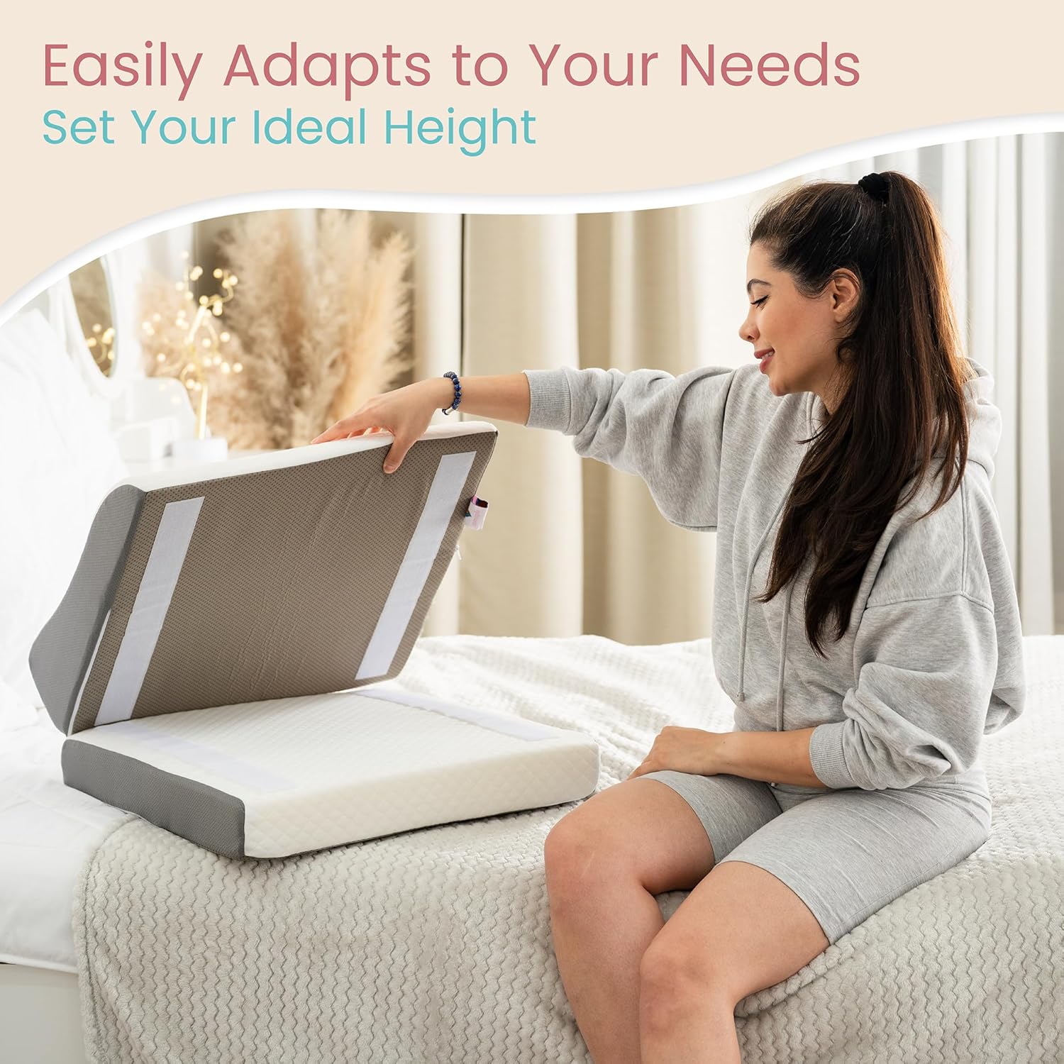 Zomaple Adjustable Leg Elevation Pillow for Recovery