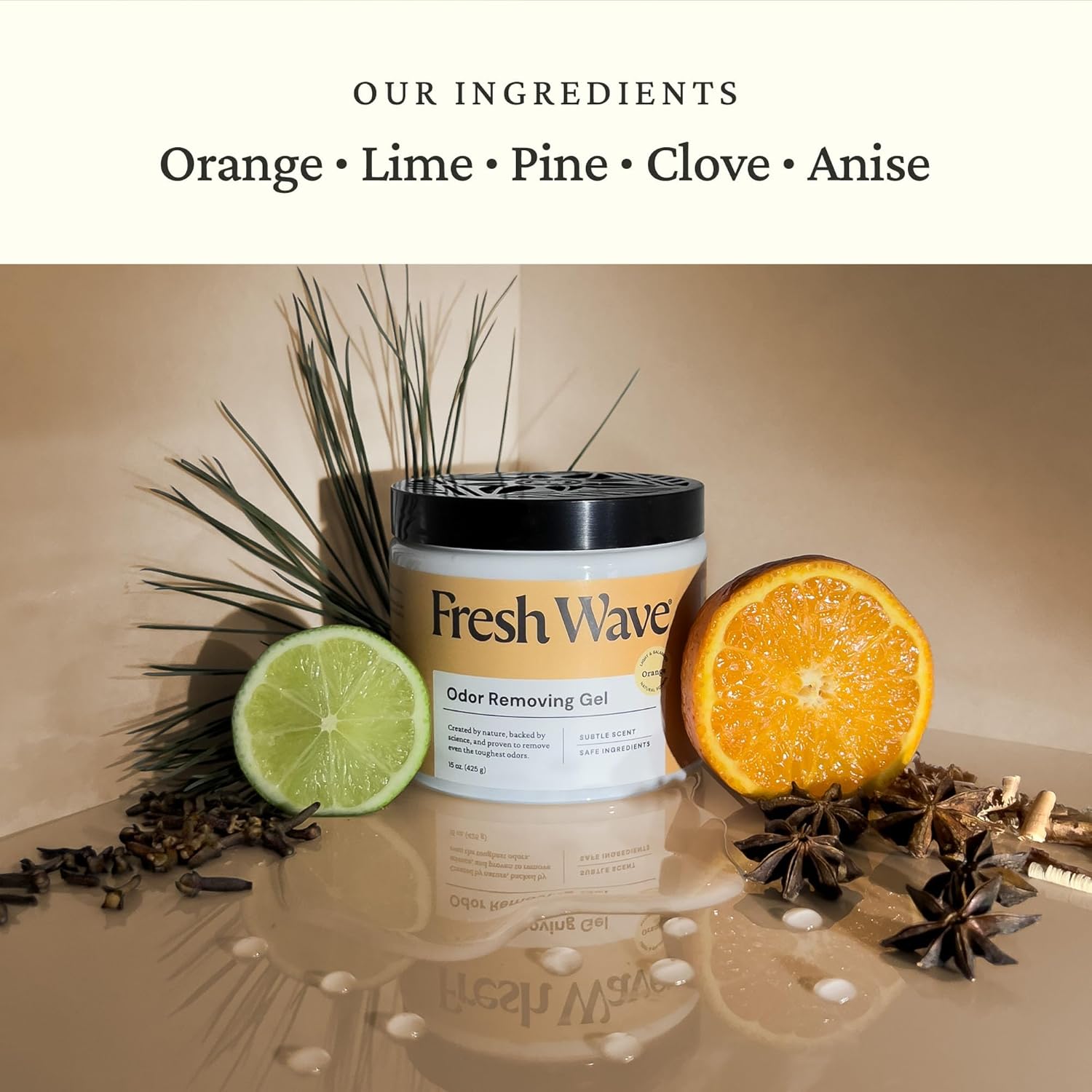 Fresh Wave Orange Odor Removing Gel 15 oz Pack of 2