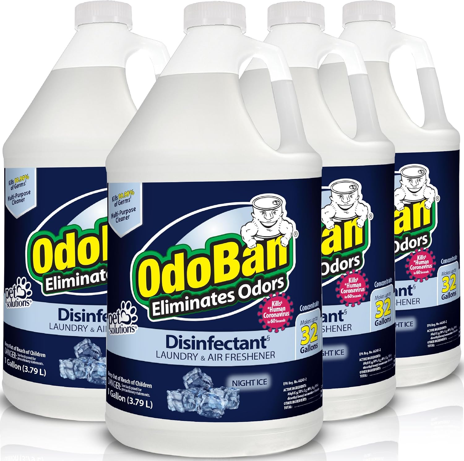 OdoBan Disinfectant 4 Gallons Night Ice Scent