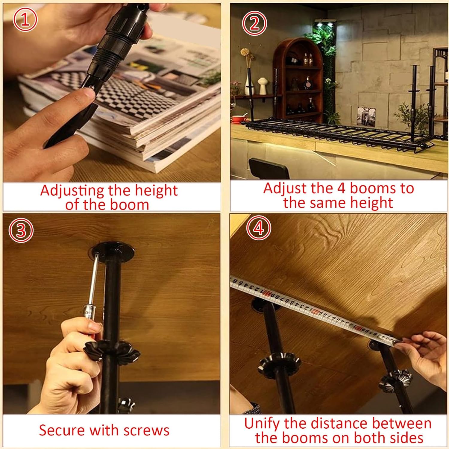 LIGUOYI Ceiling Wine Glass Holder Rack