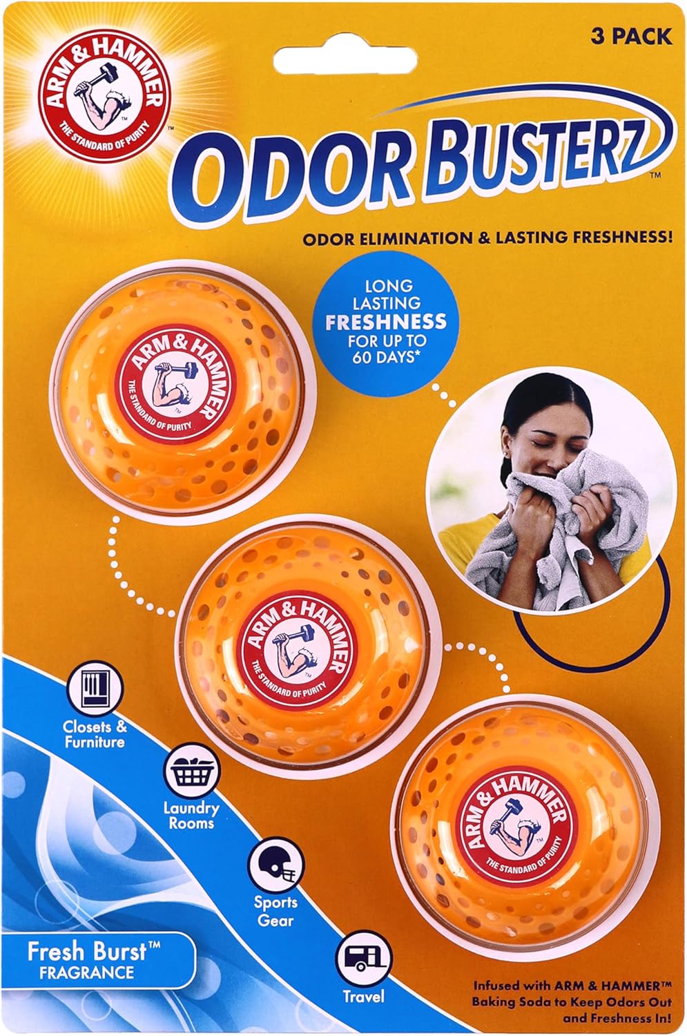 Arm Hammer Odor Busterz Fresh Burst 3 Count 1