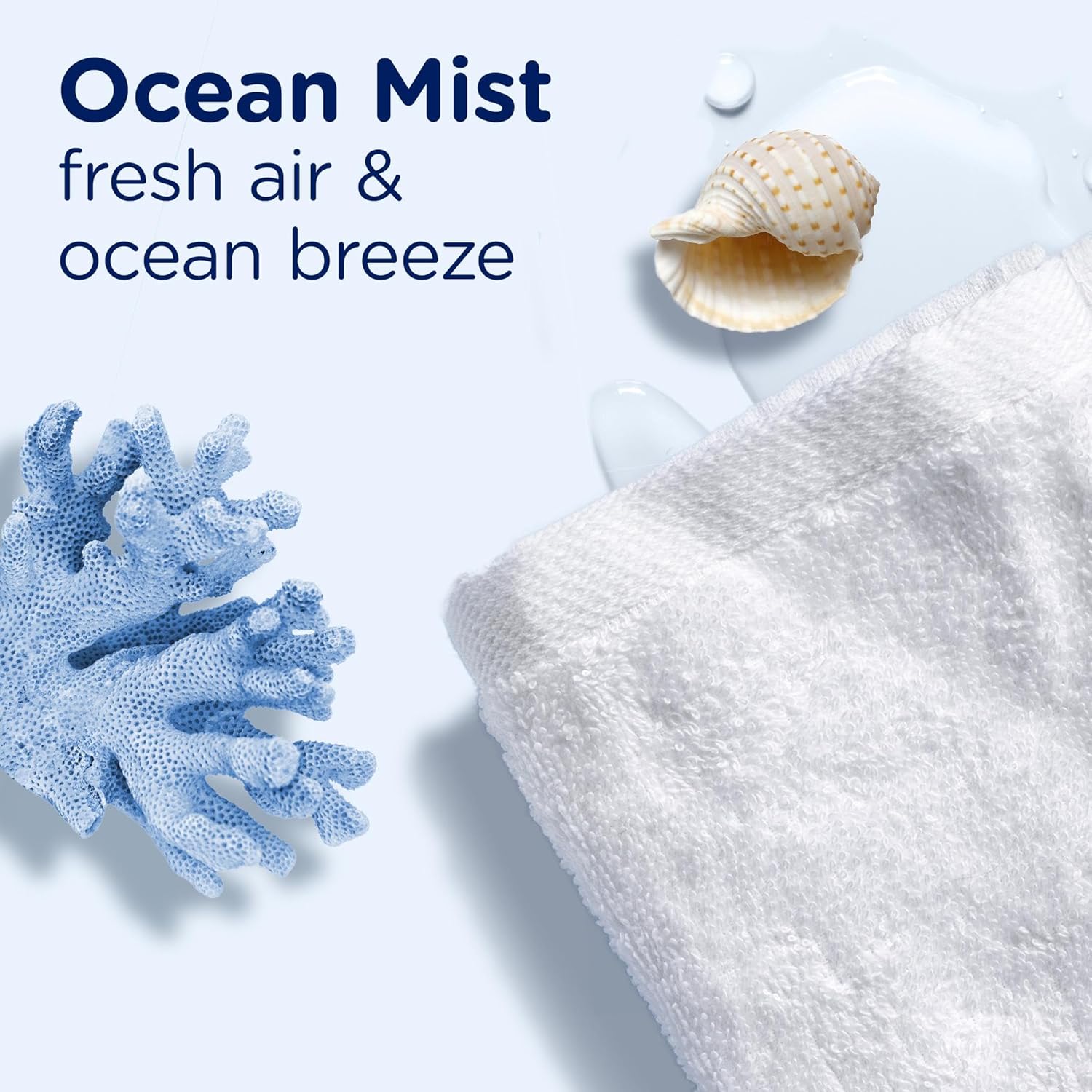 Downy Light Scent Booster Beads 24 oz Ocean Mist No Heavy Perfumes