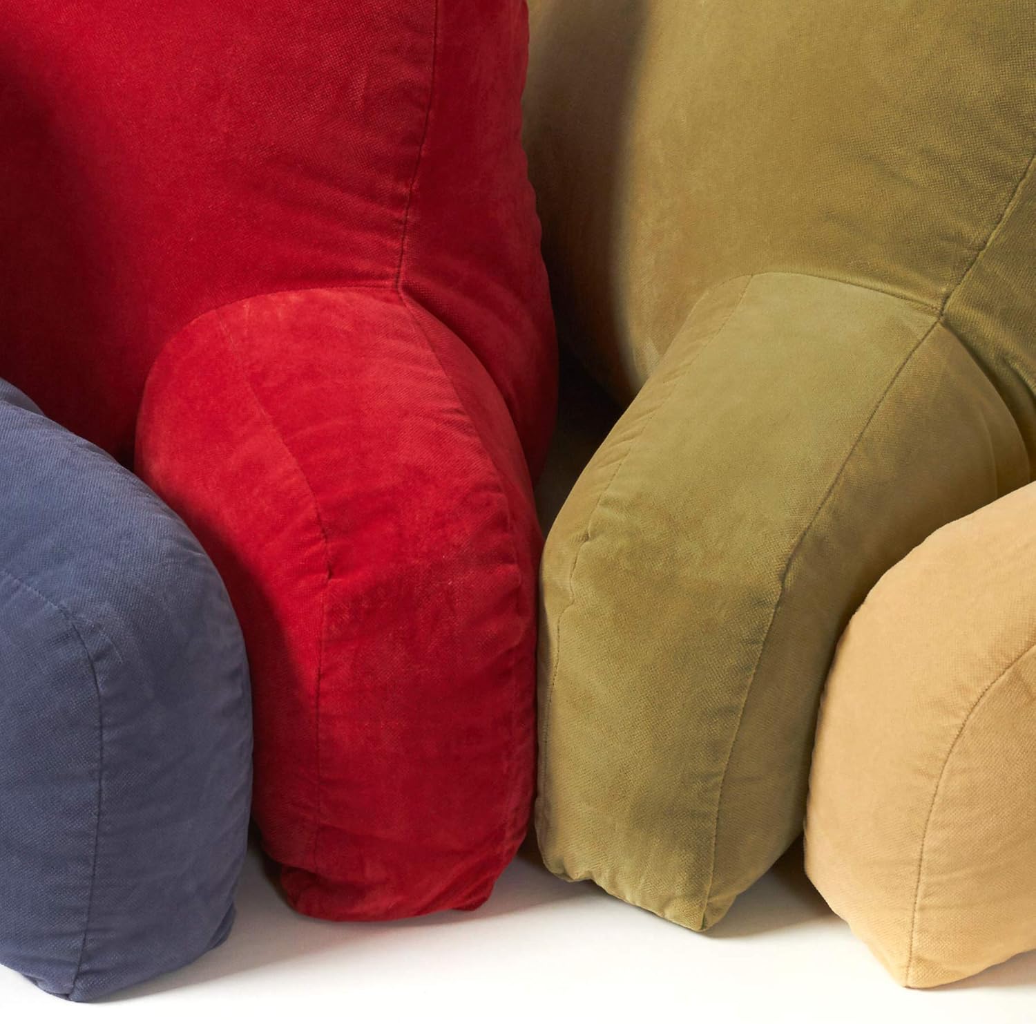 Greendale Home Fashions Hyatt Microfiber Bed Reading Pillow with Arms Beige