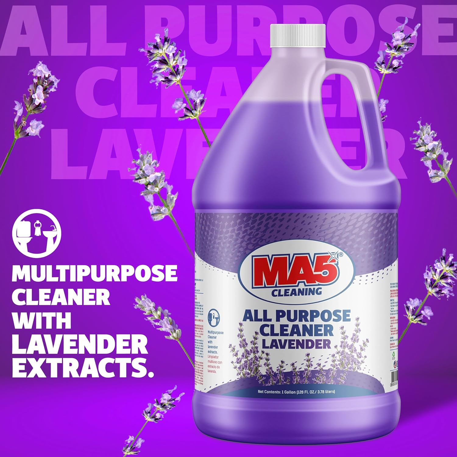 MA5x All Purpose Cleaner with Lavender Extracts 1 Gallon