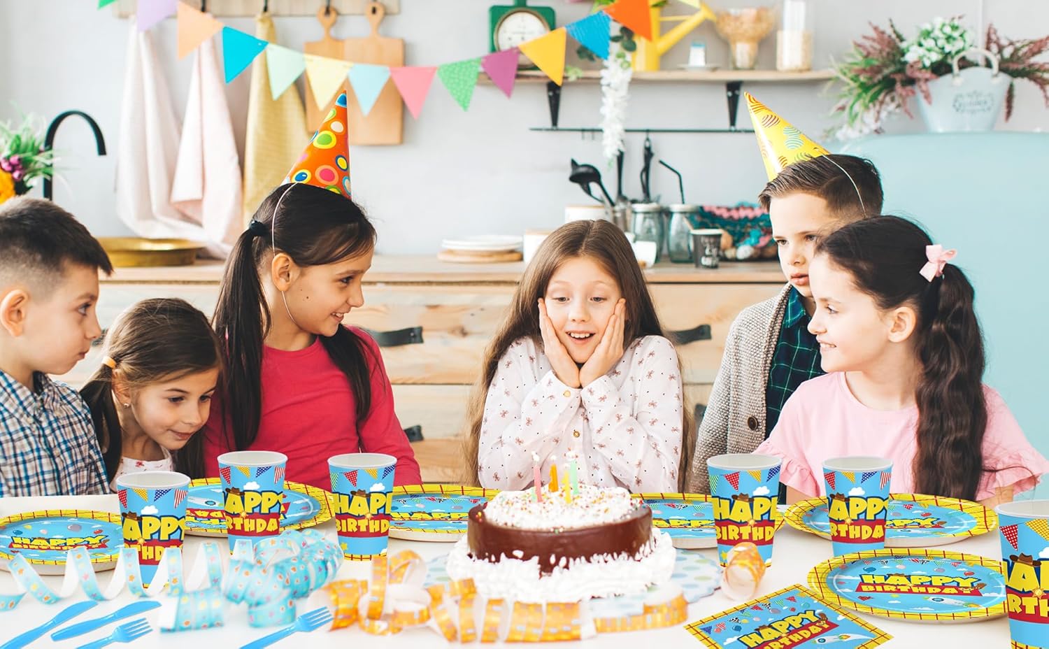 168Pcs Cartoon Story Party Decor Set for Kids