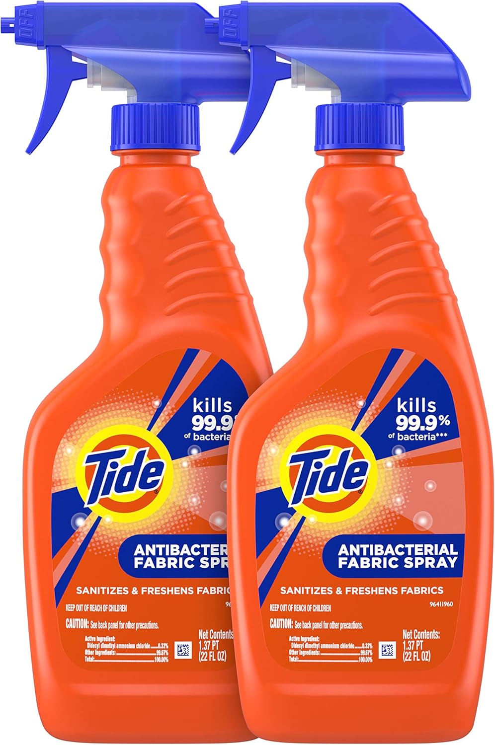 Tide Antibacterial Fabric Spray 22 Fl Oz Each 2 Count