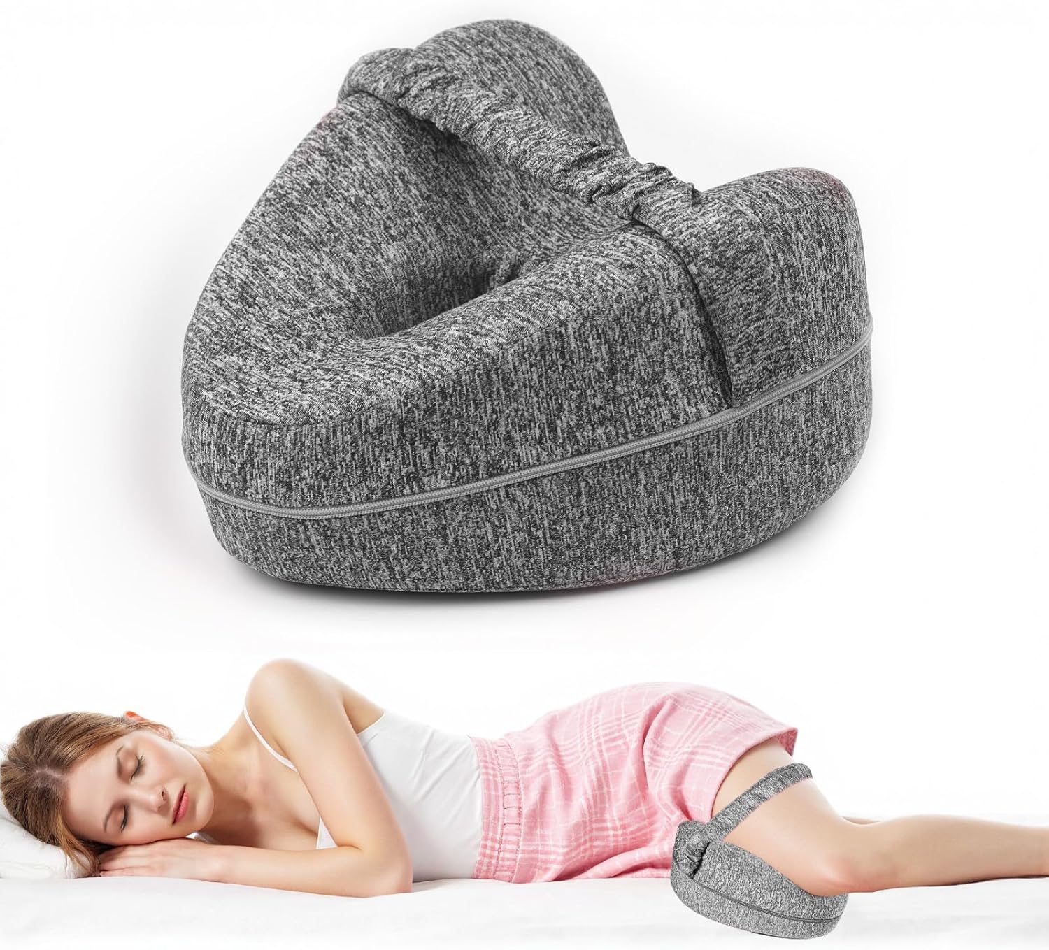 VANGAYH Memory Foam Knee Pillow for Side Sleepers