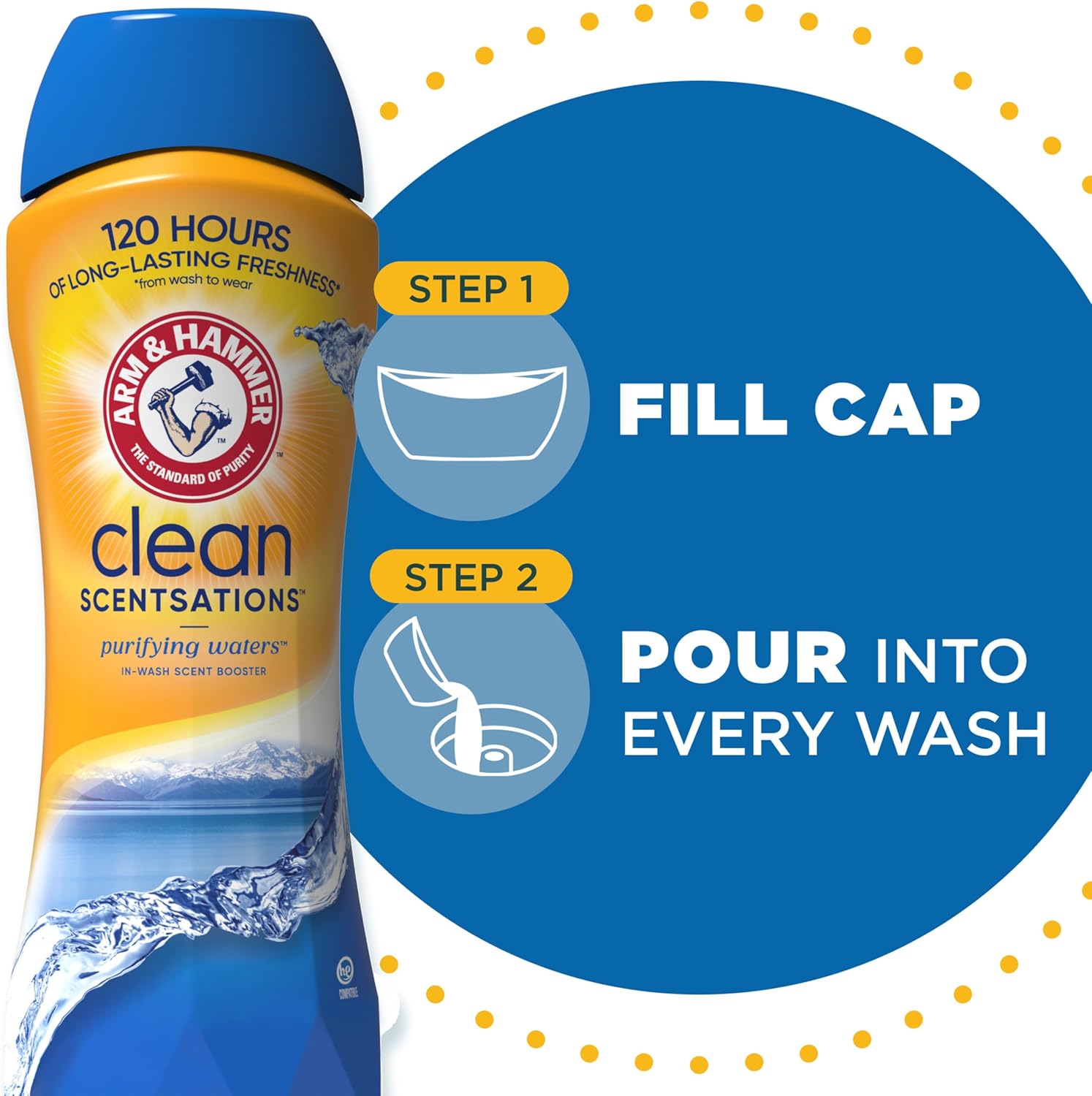 ARM HAMMER Clean Scentsations Scent Booster 45 Oz Purifying Waters