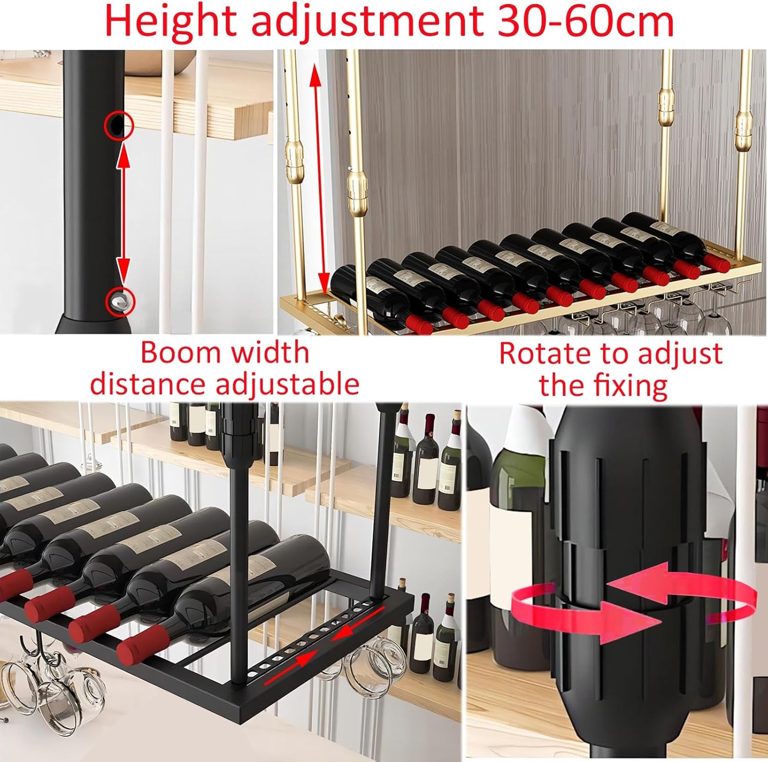 LIGUOYI Ceiling Wine Glass Holder Rack