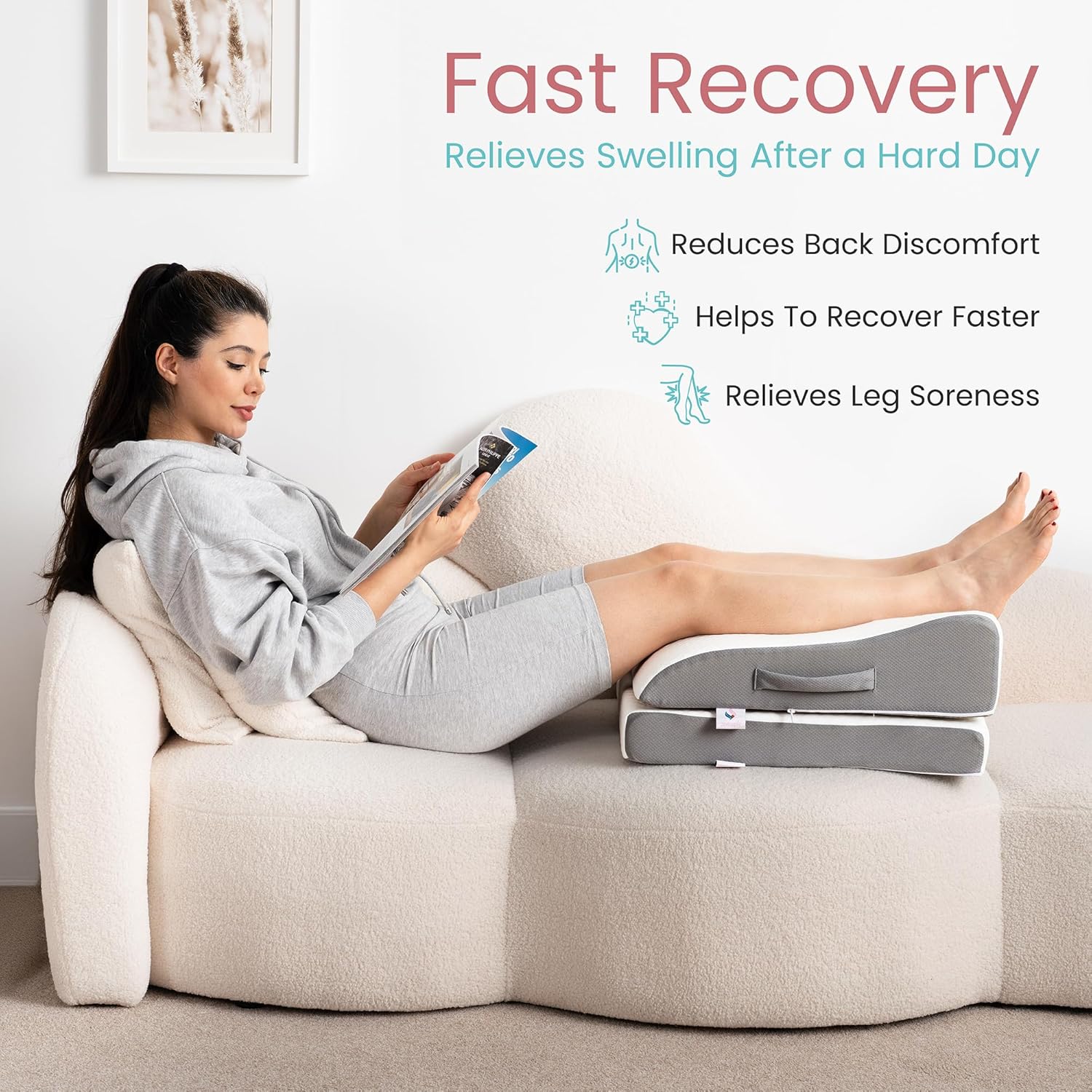 Zomaple Adjustable Leg Elevation Pillow for Recovery