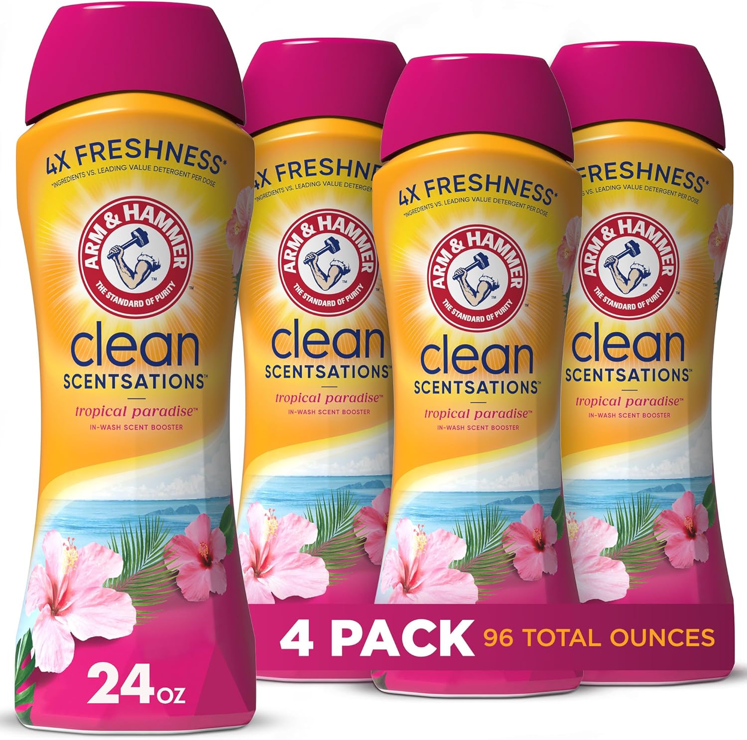 Arm Hammer In-Wash Scent Booster Tropical Paradise Pack of 4