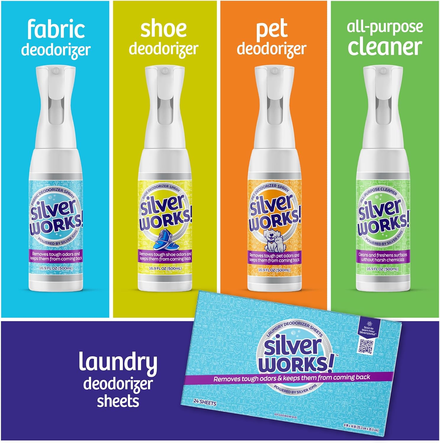 SilverWorks Fabric Spray Odor Eliminator - 169oz