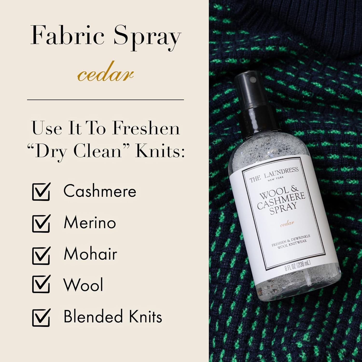 The Laundress Wool Dewrinkle Spray 8 Fl Oz