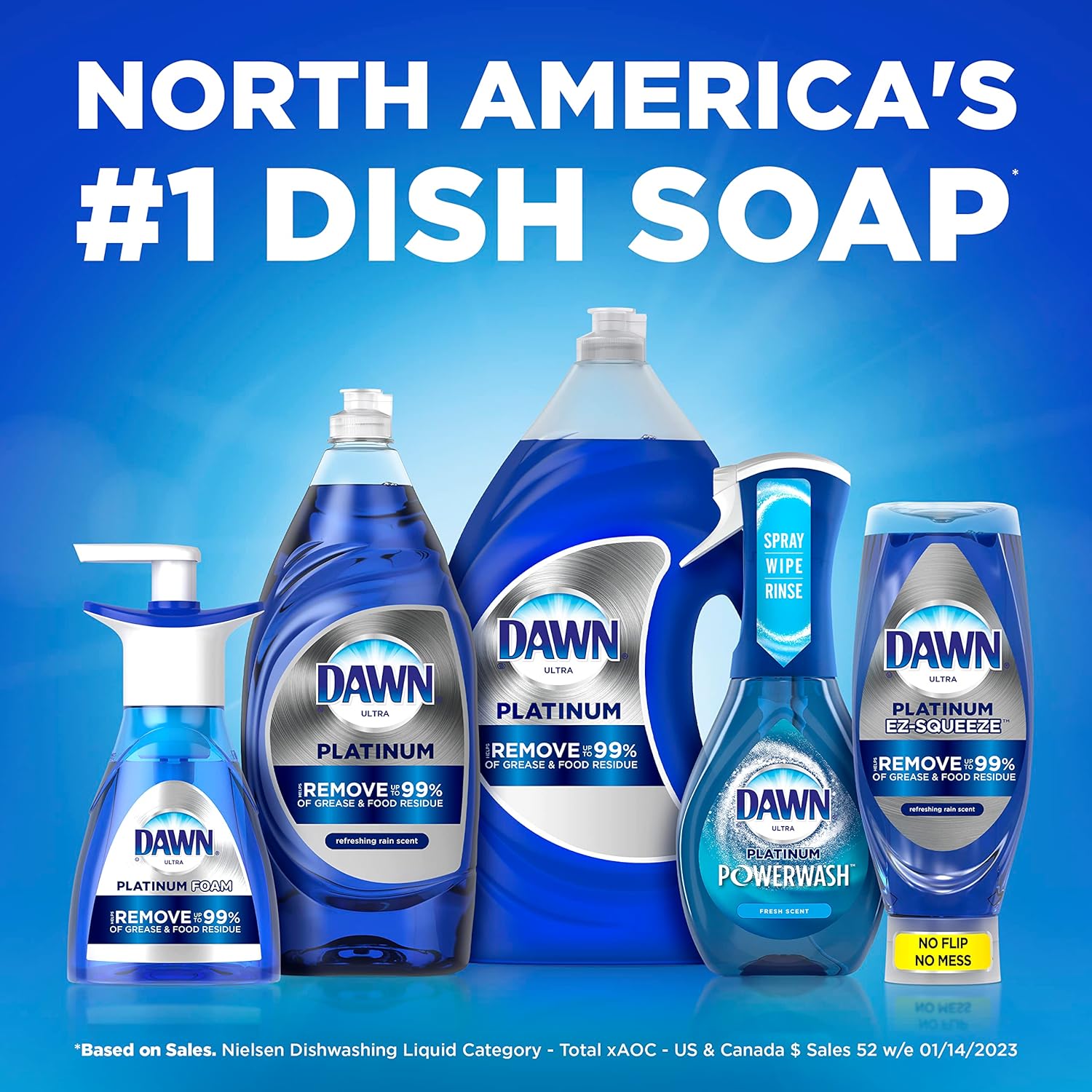 Dawn Platinum Dish Soap 2x548oz Bundle