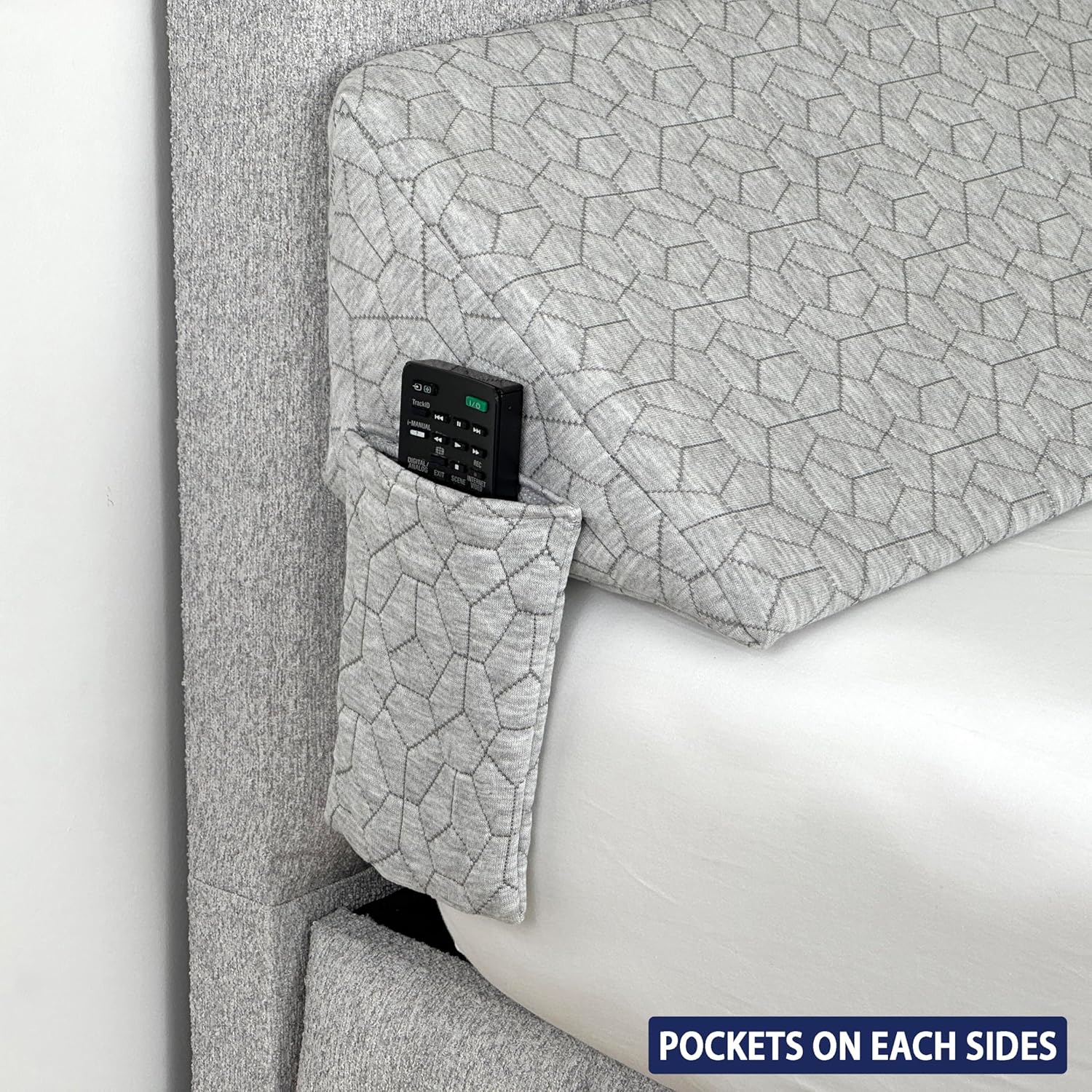 XL Triangle Bed Wedge Pillow for Headboard Gap
