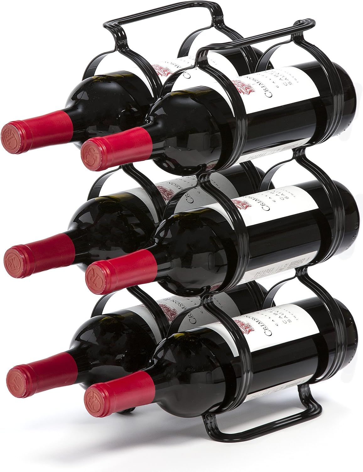 Mango Steam 6 Bottle Wine Rack - Black 1