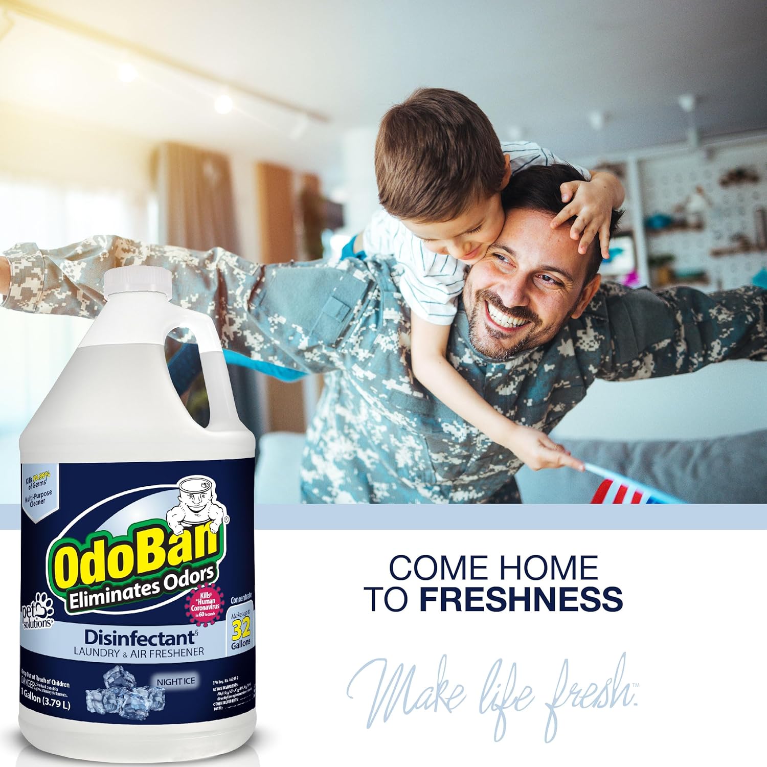 OdoBan Disinfectant 4 Gallons Night Ice Scent