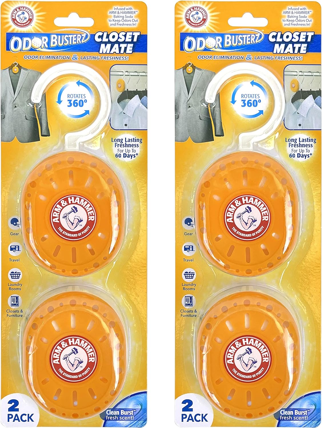 Arm Hammer Odor Busterz 4 Pack Deodorizer