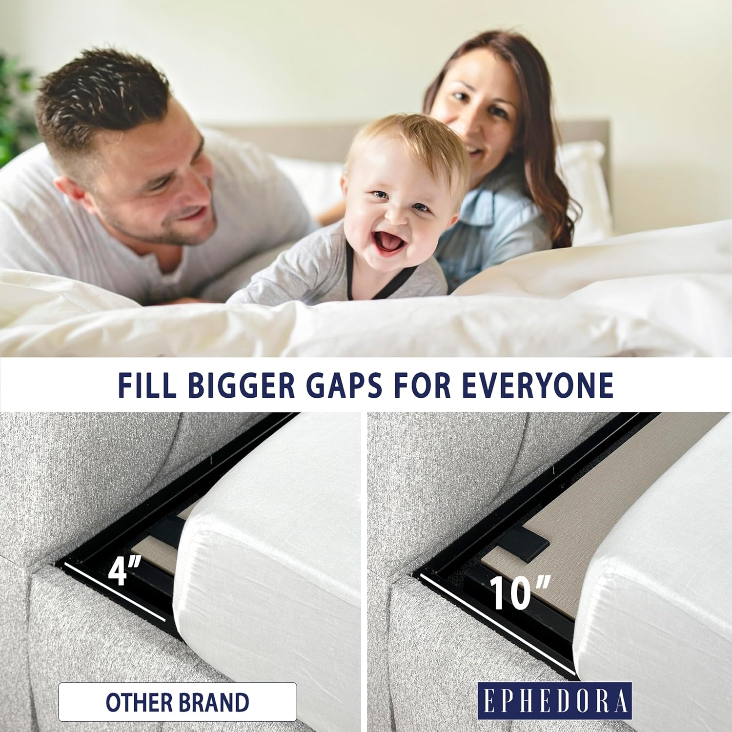 XL Triangle Bed Wedge Pillow for Headboard Gap