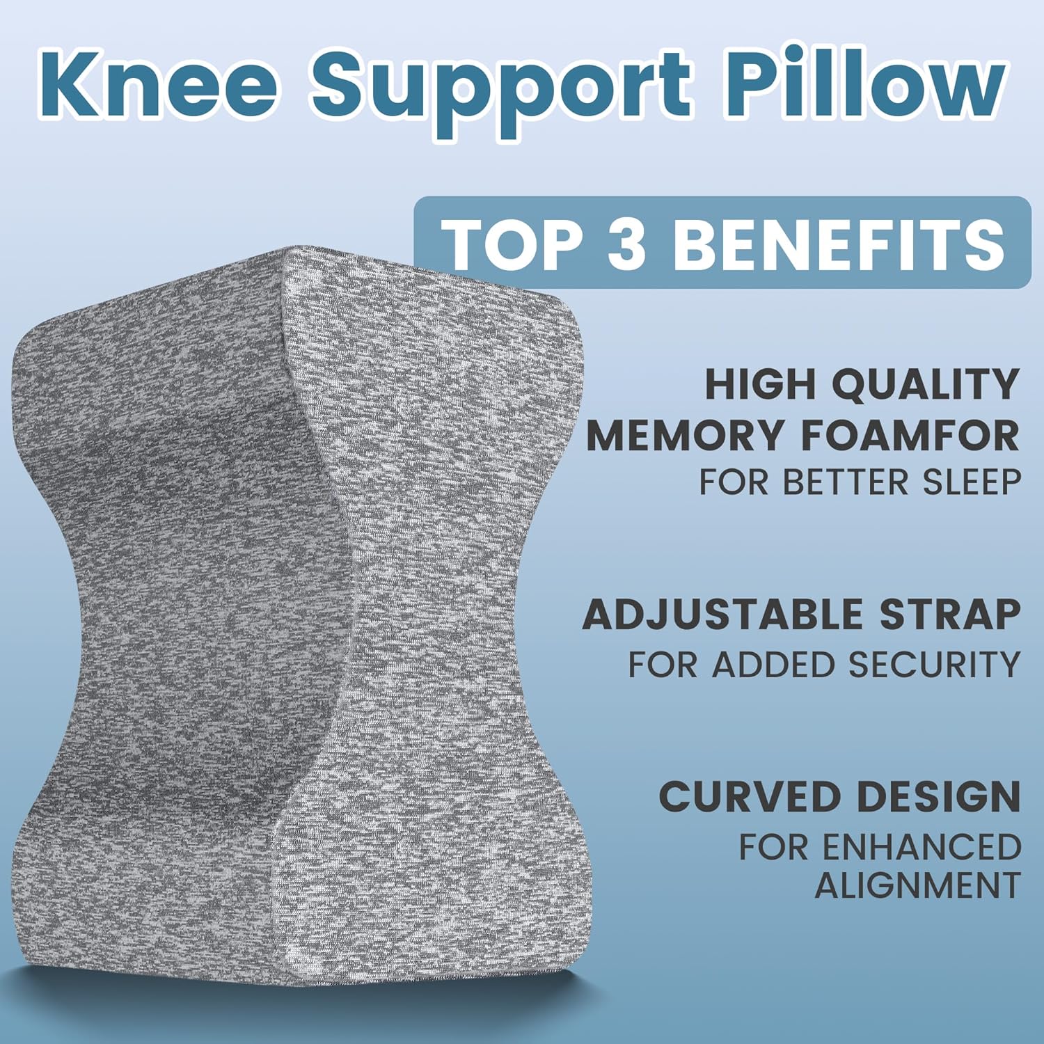 UJPFEO Knee Pillow for Side Sleepers and Pain Relief