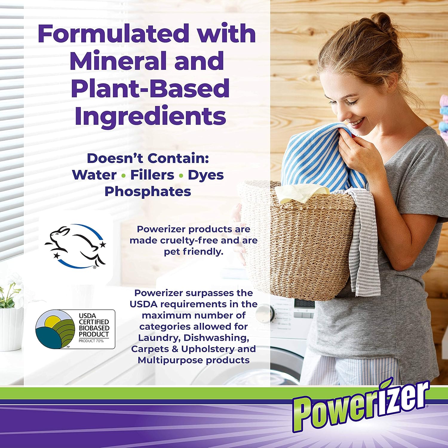 Powerizer 6-in-1 Laundry Multi-Purpose Cleaner Powder