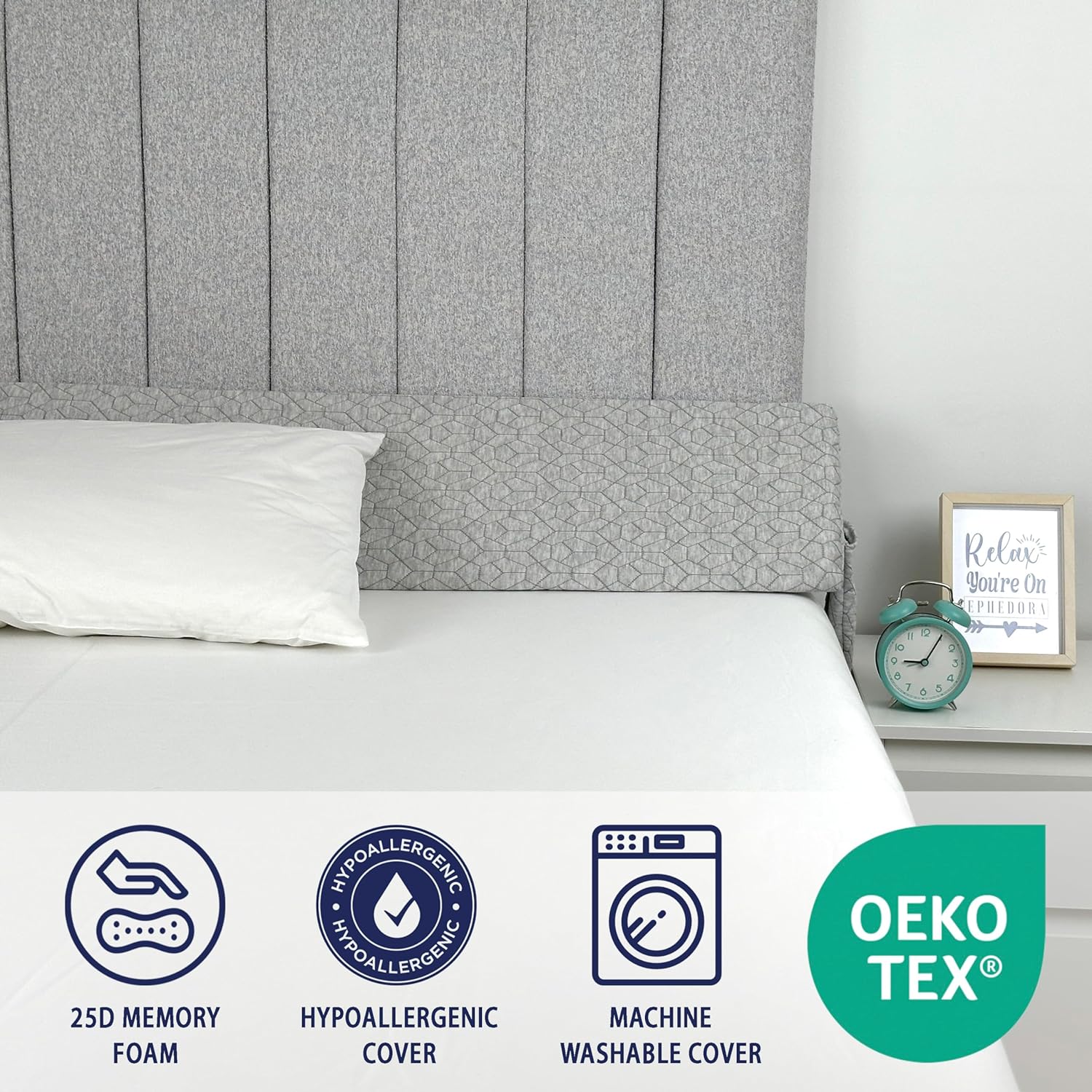 XL Triangle Bed Wedge Pillow for Headboard Gap